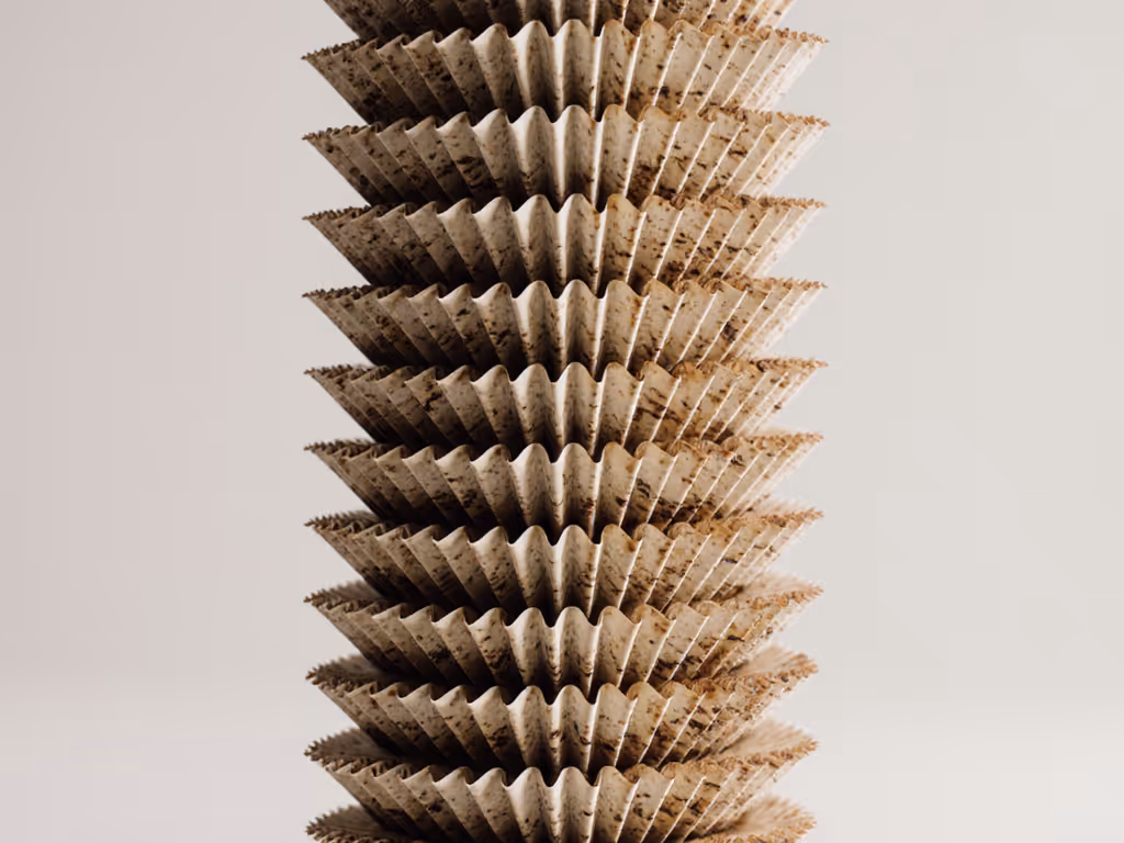 365_used_paper_filters_stacked_like_tower