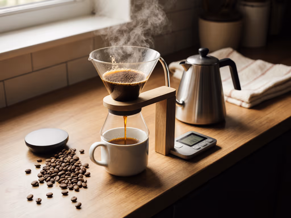 Accessible Pour Over Coffee: One-Handed Brewing Simplified